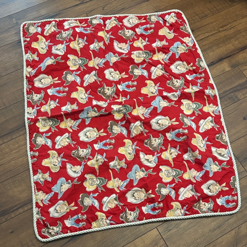 Kids Cowboy Print Blanket
